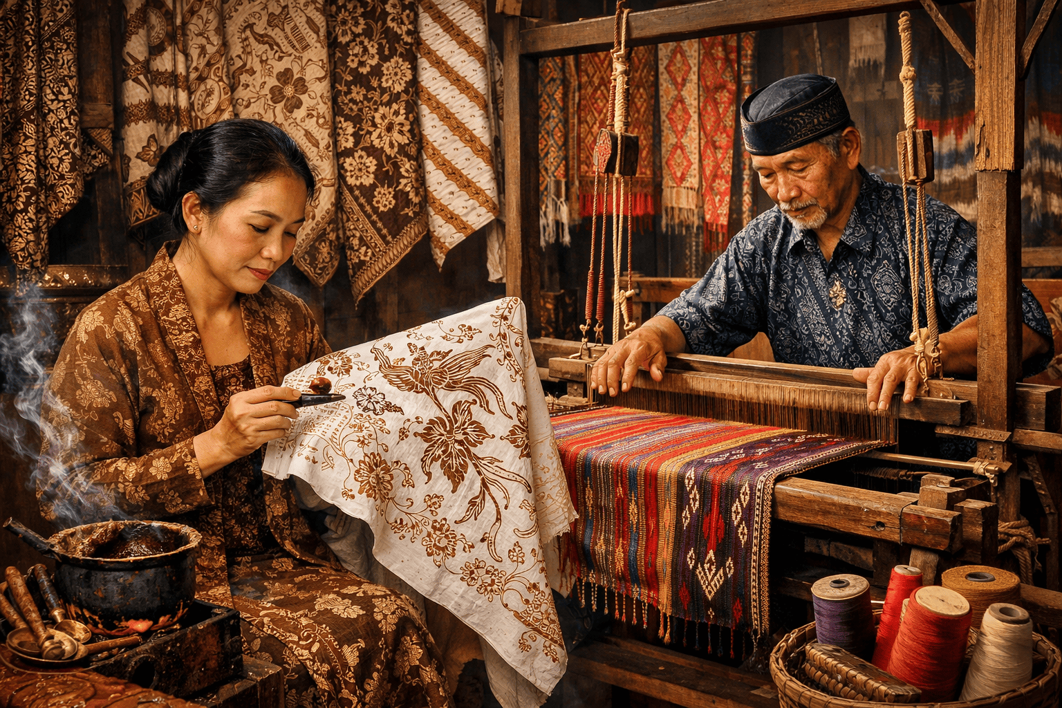 Batik dan Tenun: Teknologi Tradisional Nusantara dalam Seni Kain Bermotif Alami